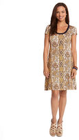 Thumbnail for your product : Karen Kane Filigree Print A-Line Dress