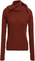 Thumbnail for your product : Y/Project Ribbed Merino Wool-blend Turtleneck Sweater