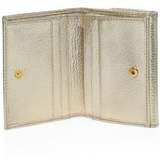 Thumbnail for your product : Miu Miu Madras Bow Metallic Leather Flap Wallet