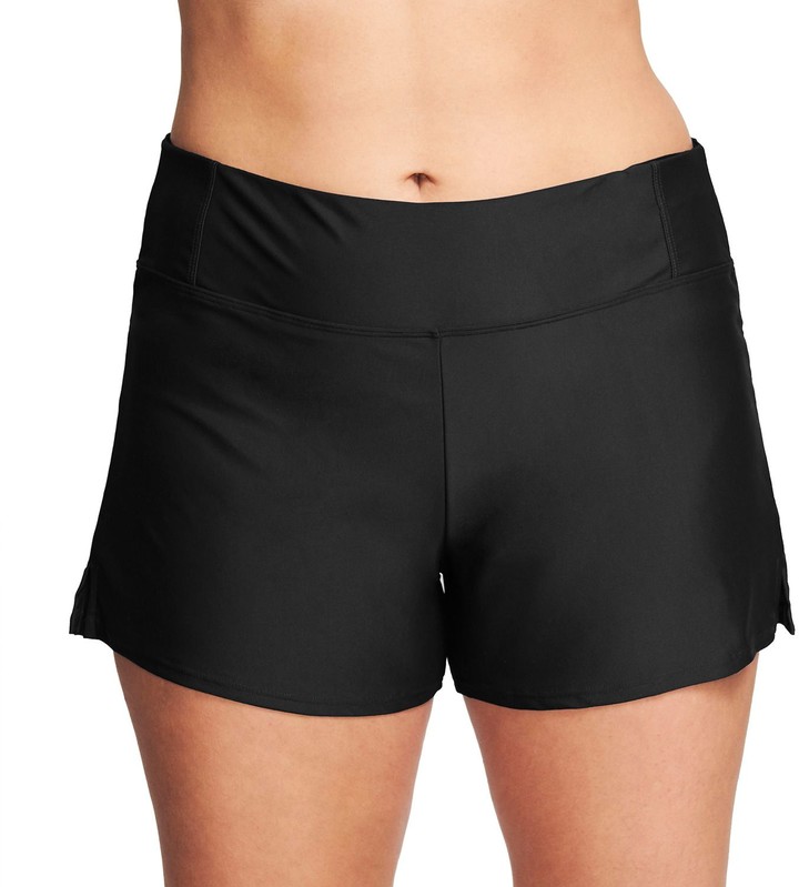 black swim shorts ladies plus size