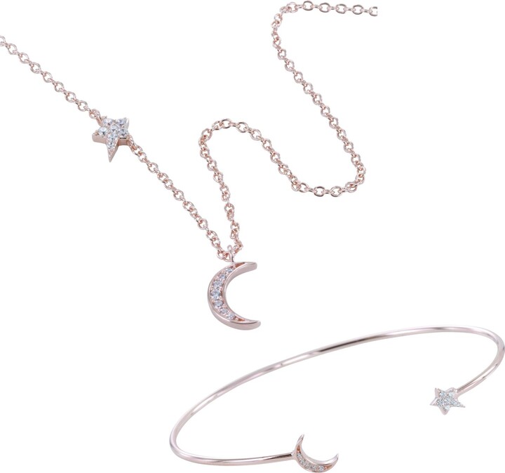 Reeves & Reeves Rose Gold Star And Moon Set - ShopStyle Bracelets