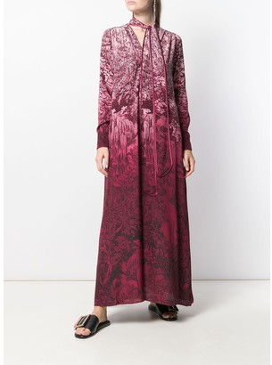 F.R.S For Restless Sleepers Flared Printed Long Dress