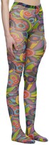 Thumbnail for your product : Dolce & Gabbana Multicolor 60s Print Tights