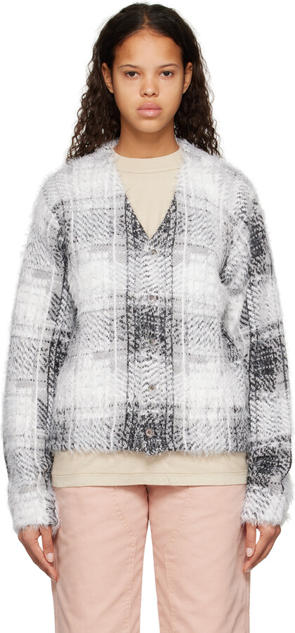 Plaid Cardigan Stussy Cardigan Stussy Hairy Plaid Cardigan