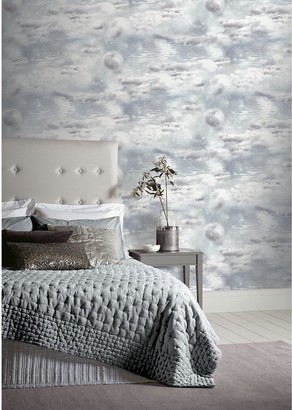 Arthouse Glitter Watery Skies Wallpaper
