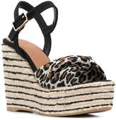 Thumbnail for your product : Castaner leopard wedge sandals