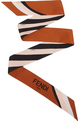 Fendi striped Wrappy scarf