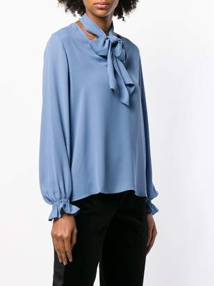 Blugirl neck-tied long sleeve blouse