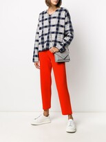 Thumbnail for your product : Barrie High-Rise Cropped Boyfriend Trousers