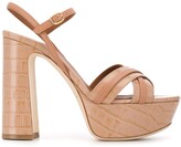 Thumbnail for your product : Malone Souliers Cross Strap Heeled Sandals