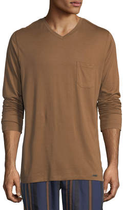 Hanro Long-Sleeve Pocket T-Shirt