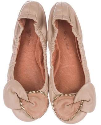 See by Chloe Leather Bow Flats