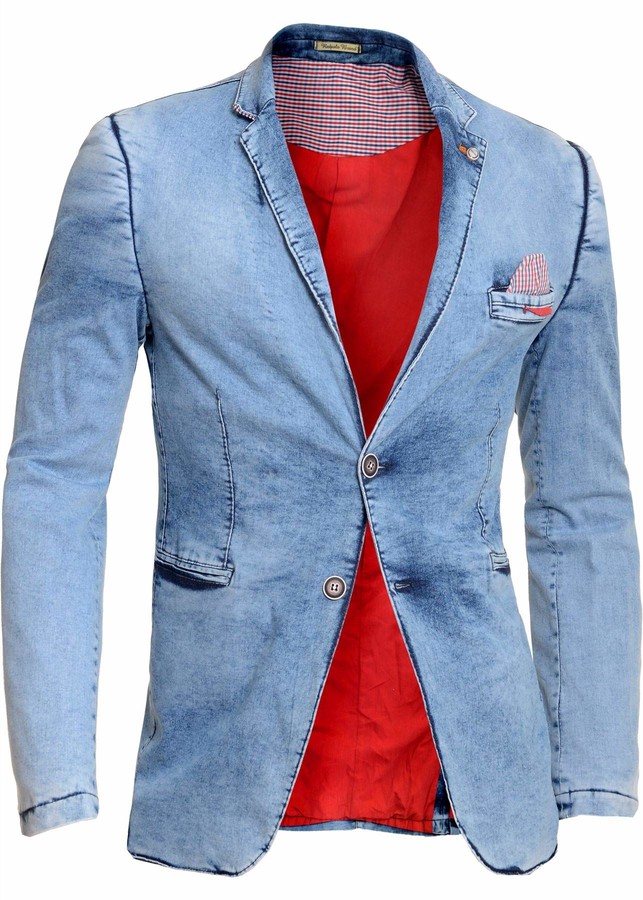 D&R Fashion Mens Spring Coat 3/4 Long Blazer Jacket Wool Formal Evening Slim Overcoat