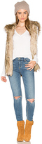 Thumbnail for your product : BB Dakota Gerrard Jacket with Faux Fur Trim in Army