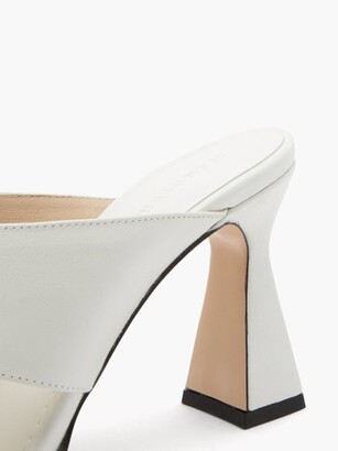 Wandler Marie Cutout Leather Mules - White