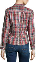 Thumbnail for your product : Frank And Eileen Barry Washed Plaid Cotton Shirt, Red Pattern