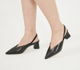 Thumbnail for your product : Office Melbourne Feature Heel Court Shoes Black Croc Mix