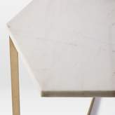 Thumbnail for your product : west elm Hex Side Table – Antique Brass