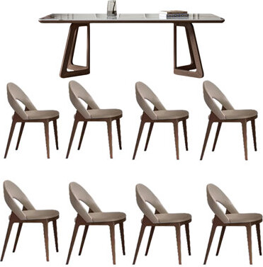 ASS Comfort Zone Modern light luxury rock plate dining table sets ...