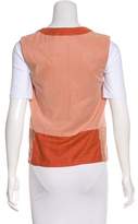 Thumbnail for your product : Diane von Furstenberg Joline Linen-Blend Vest
