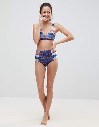 Seafolly Multi Striped Bikini Top