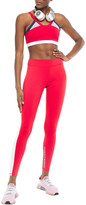 Thumbnail for your product : Perfect Moment Mesh-trimmed Color-block Stretch Sports Bra