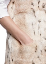 Thumbnail for your product : Nobrand Spot rabbit fur long gilet