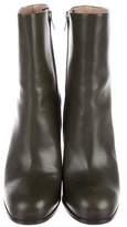 Thumbnail for your product : Celine Leather Round-Toe Booties