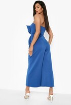 Thumbnail for your product : boohoo Scuba Bow Detail Culotte Jumpsuit