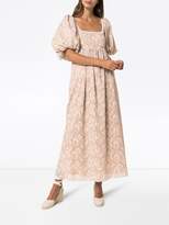Thumbnail for your product : Masterpeace Floral Pouf-Sleeve Maxi Dress