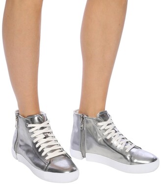 diesel silver trainers