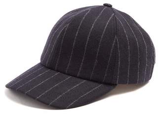 Larose Moon striped wool and cashmere-blend baseball cap