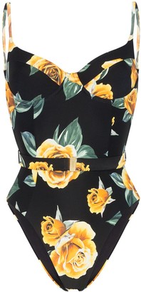 Onia Danielle floral print swimsuit