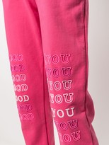 Thumbnail for your product : Ireneisgood Slogan-Print Track Pants