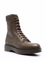 Thumbnail for your product : Santoni Lace-Up Leather Boots