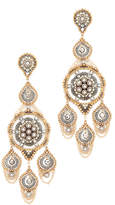 Thumbnail for your product : Miguel Ases Ornate Stone Chandelier Earrings