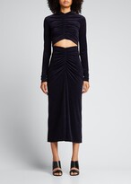 Thumbnail for your product : A.L.C. Aurelie Ruched Midi Skirt