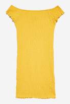 Thumbnail for your product : Topshop Womens Shirred Bodycon Mini Dress - Yellow