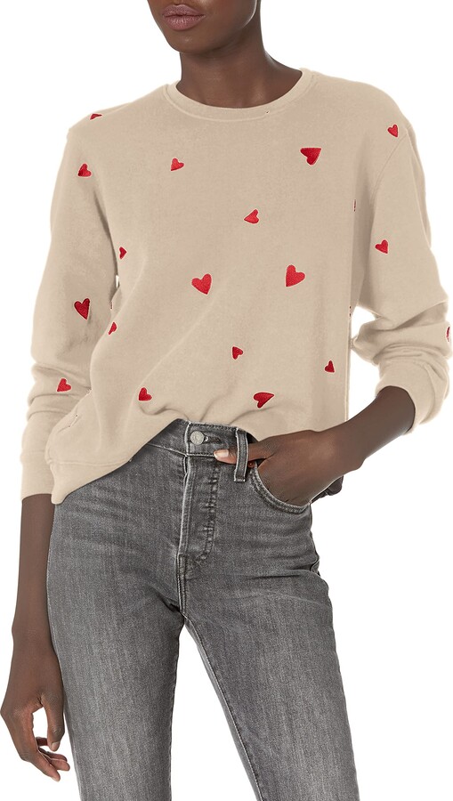 monrow heart sweatshirt