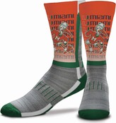 Thumbnail for your product : For Bare Feet Youth Girls and Boys Multi Miami Hurricanes Mascot V-Curve Crew Socks