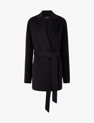 Joseph Cenda wool and cashmere-blend belted coat