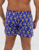 Thumbnail for your product : ASOS Design PLUS Woven Boxers With Llama Print 3 Pack