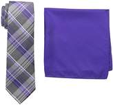 Thumbnail for your product : Nick Graham Men's Plaid Neck Tie with Pocket Square