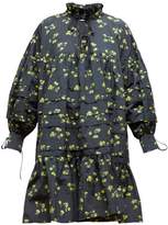 Thumbnail for your product : Cecilie Bahnsen - Macy High-neck Floral Fil-coupe Dress - Womens - Black Yellow
