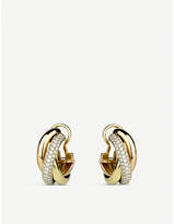 Cartier Trinity 18ct gold and diamond earrings