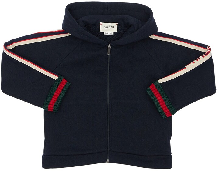 Gucci Logo Bands Cotton Sweatshirt Hoodie ShopStyle