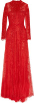 Thumbnail for your product : Valentino Embroidered lace gown