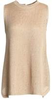 Brunello Cucinelli Sequined Linen And Silk-Blend Sweater