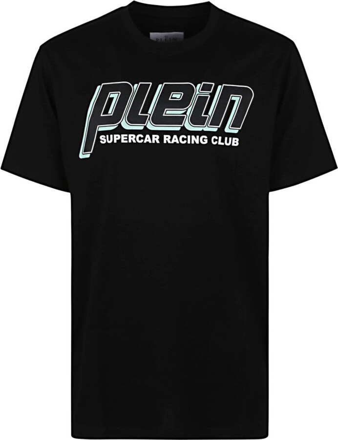 Philipp Plein Round Neck Black Cotton T-Shirt