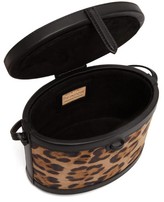 Thumbnail for your product : Hunting Season Trunk Leopard-print Suede Cross-body Bag - Dark Brown
